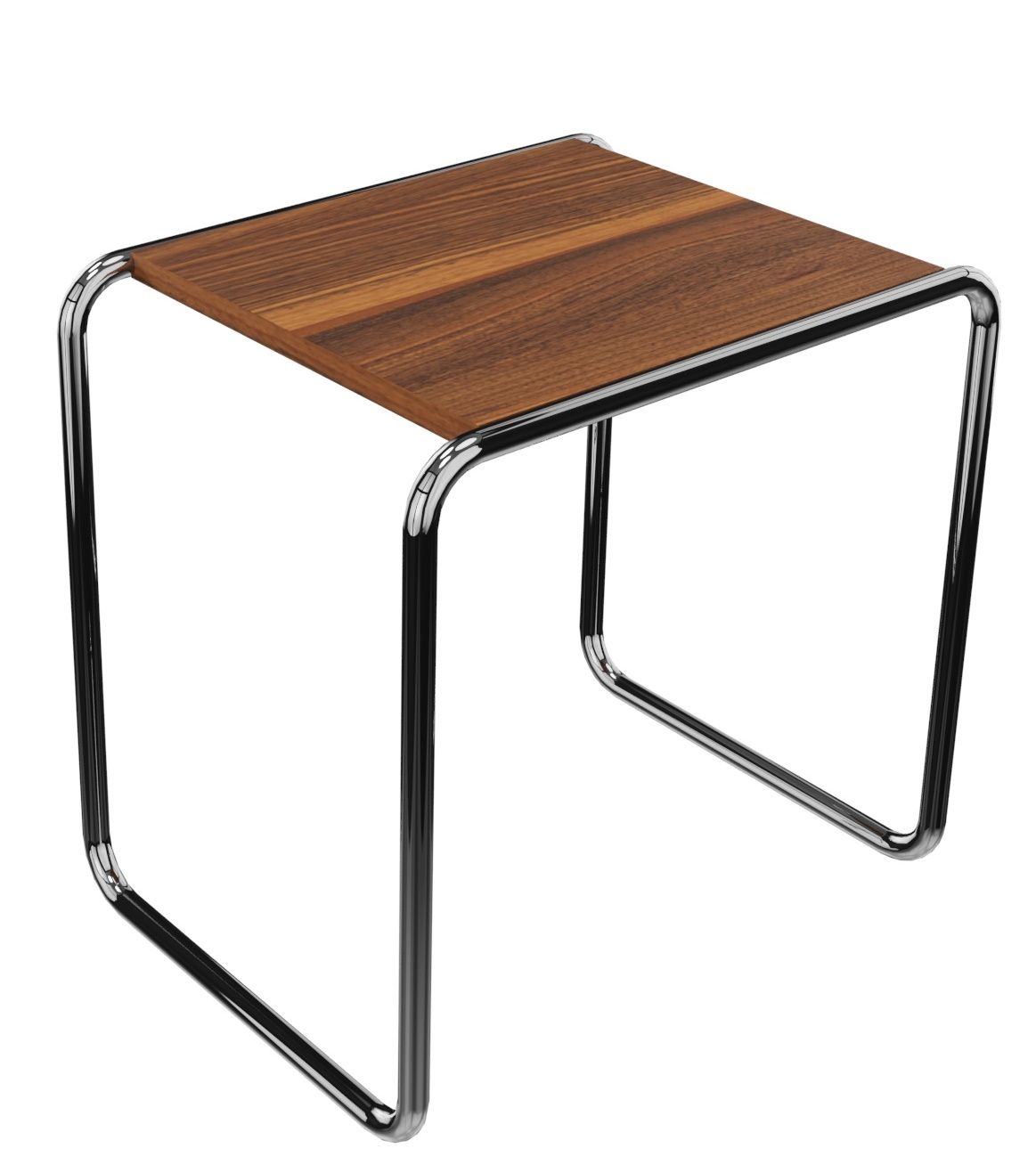 B 9 b Table d'appoint NOISET MASSIF HUILE / CHROME Thonet OFFRE SPECIALE